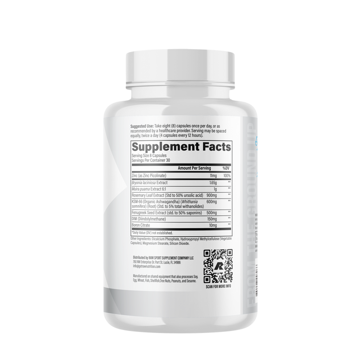 Raw Test Support For Men Healt 240 Unidades