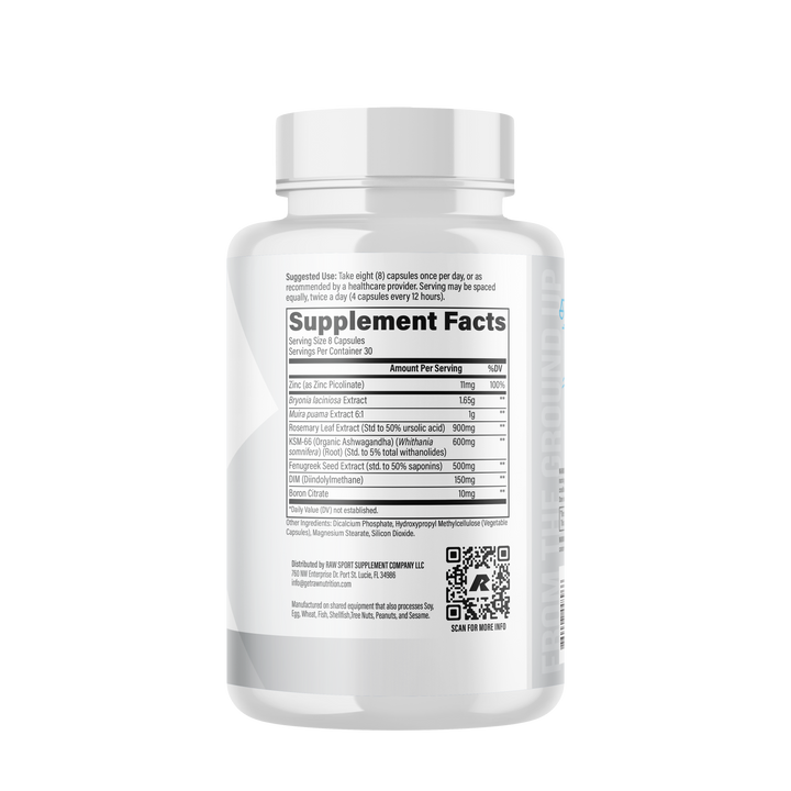 Raw Test Support For Men Healt 240 Unidades