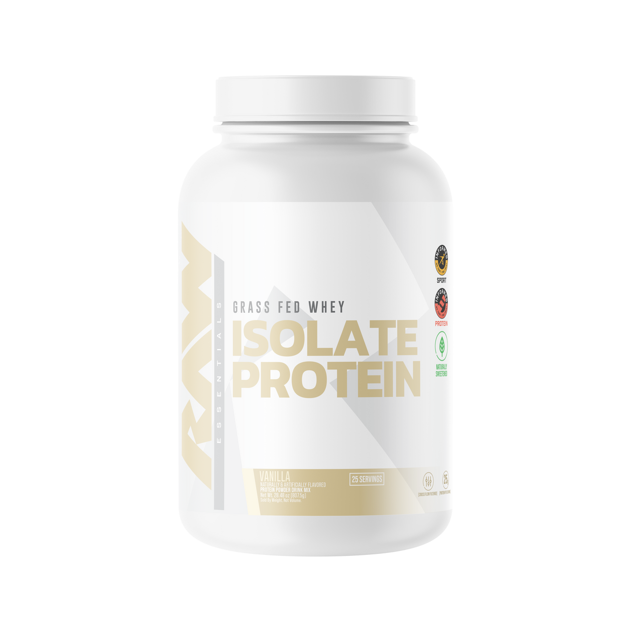 Raw Iso Protein 1 97 lb 25 Porciones Vainilla 20