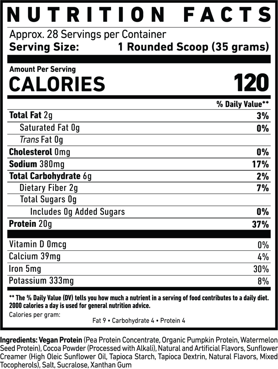 Ghost Vegan Protein 2 lb Chocolate Cereal Milk