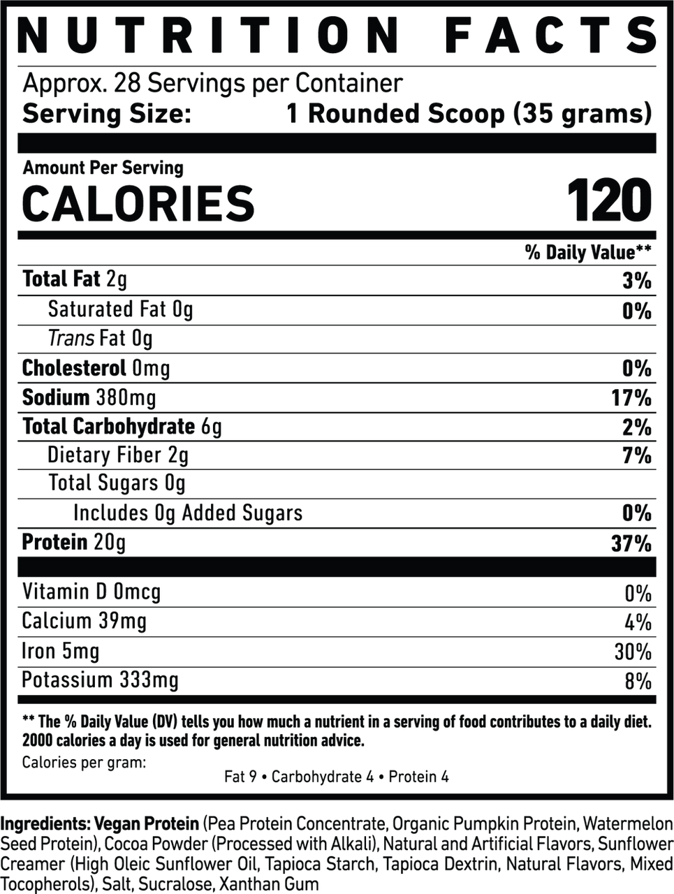 Ghost Vegan Protein 2 lb Chocolate Cereal Milk