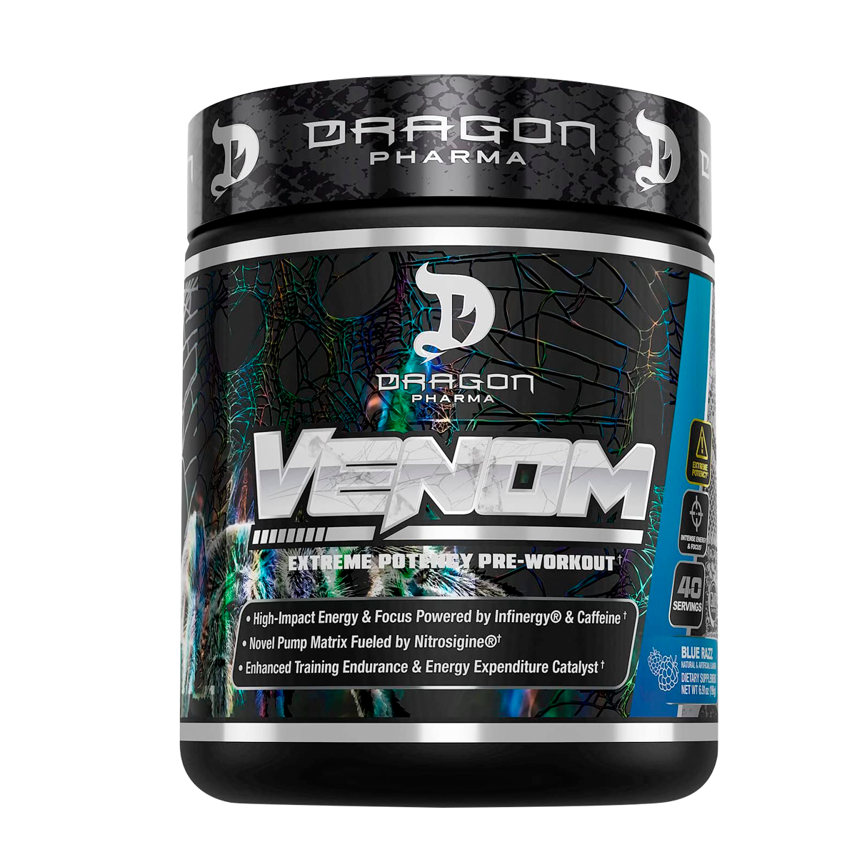 Dragon Pharma Venom 40 Porciones Blueraspberry