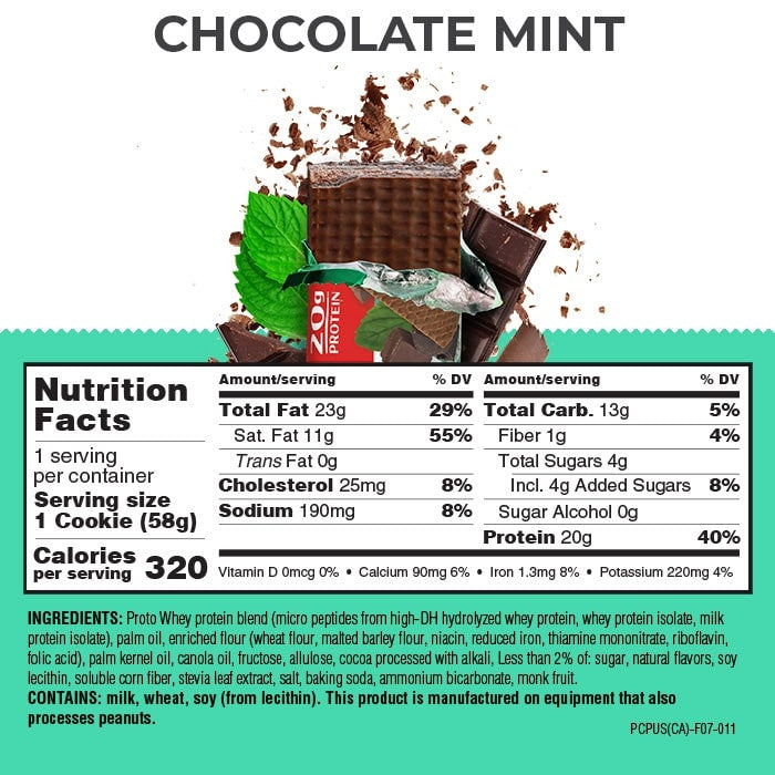 Power Crunch 12 Cookies Chocolate Mint