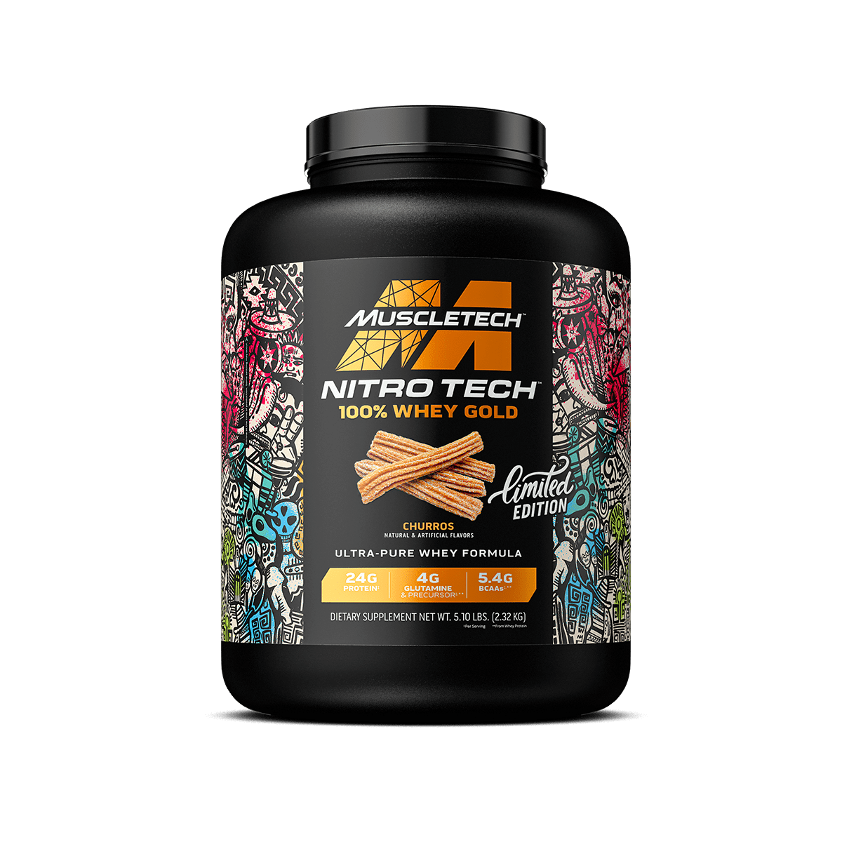 Muscle Tech Nitro Tech Whey Gold 5 03 Libras Churros