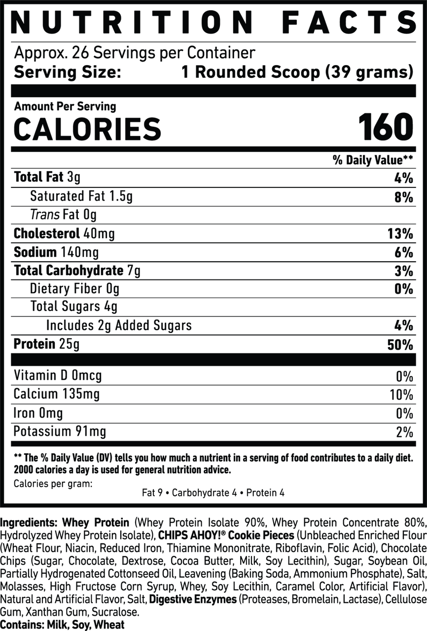 Ghost Whey Protein 5 lb Chocolate Chip Cookie