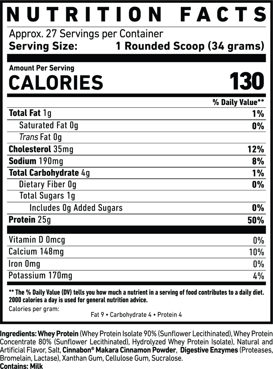 Ghost Whey Protein 2 lb Cinnabon