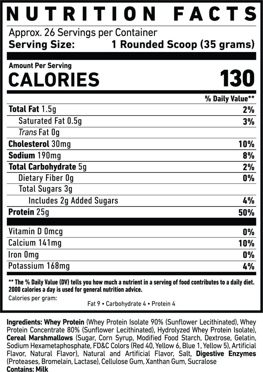 Ghost Whey Protein 2 lb Marshmallow Cereal Milk