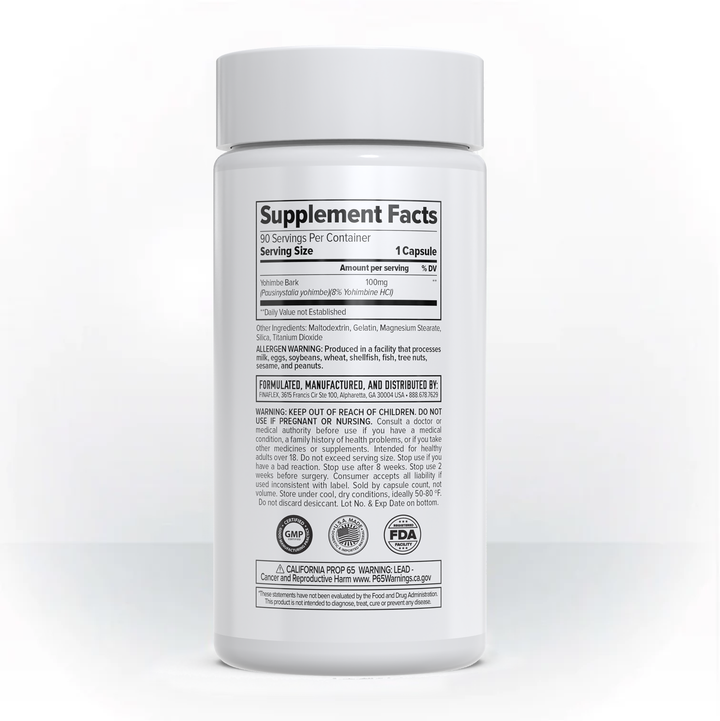 Finaflex Pure Yohimbine 90 Cápsulas