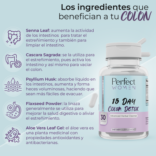 Perfect Women 15 Day Colon Detox 30 Tabletas