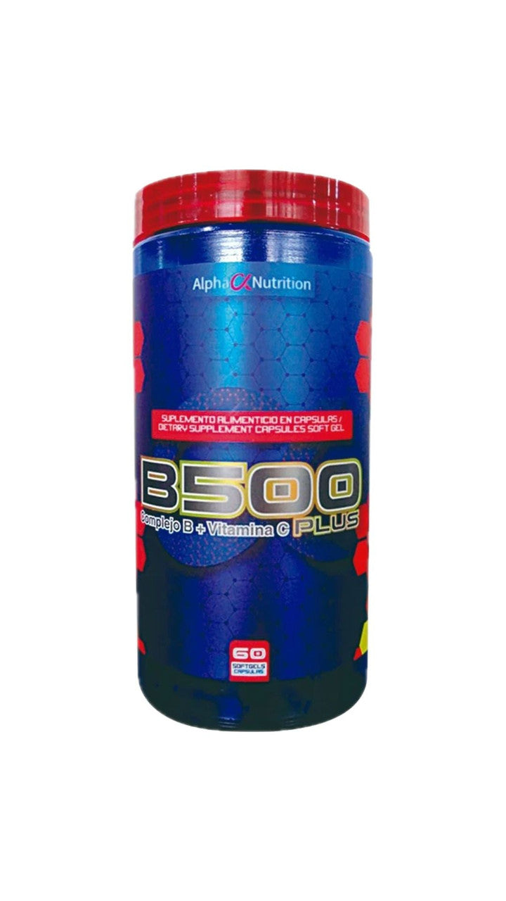 Alpha B500 Complejo B Vitamina C Plus 60 Cápsulas