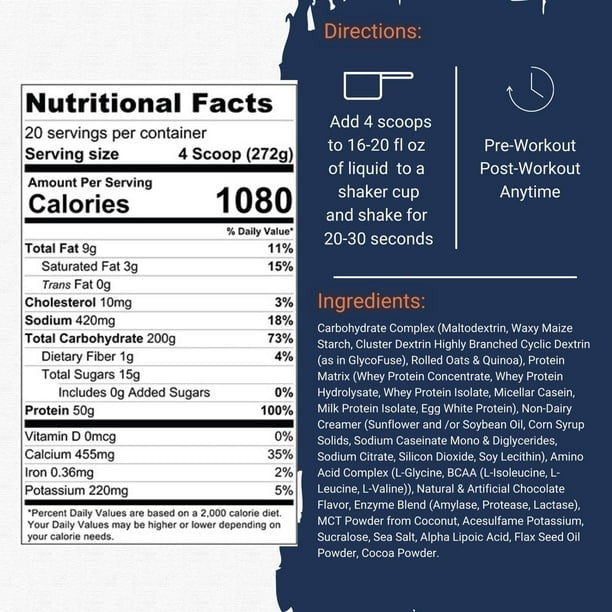 Gaspari Nutrition Real Mass Advanced 12 Libras Vainilla