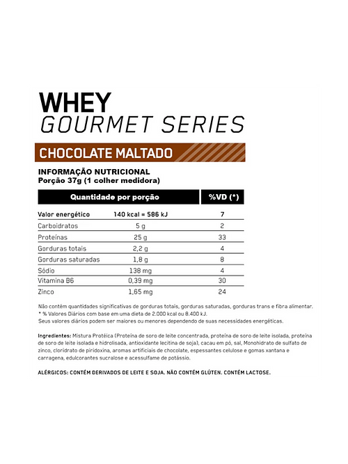 Optimum Nutrition Whey Gourmet 1.98 lb Chocolate Malt