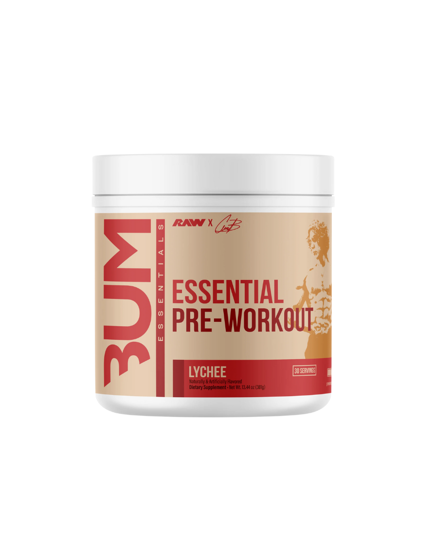 Raw Cbum Essential Pre - Entreno 30 Porciones Lychee