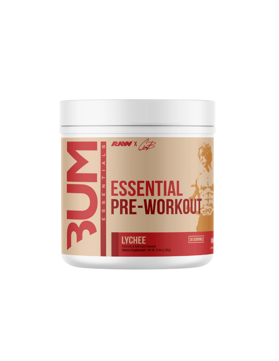 Raw Cbum Essential Pre - Entreno 30 Porciones Lychee