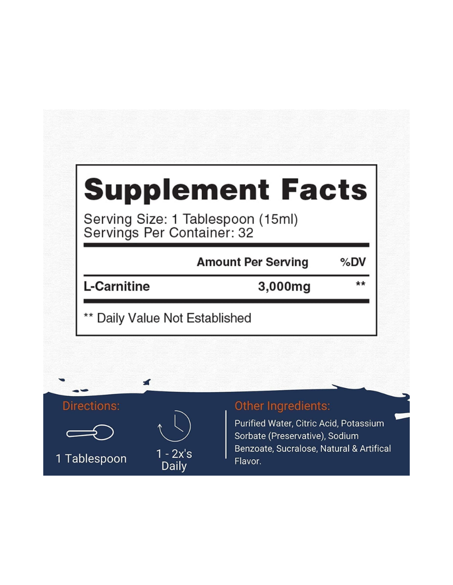 Gaspari Nutrition L Carnitine Liquid 3000 16 Onzas Tamarindo