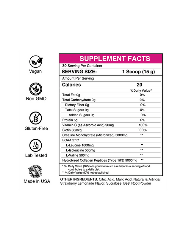 Gaspari Nutrition Creatina For Women 30 Porciones Watermelon