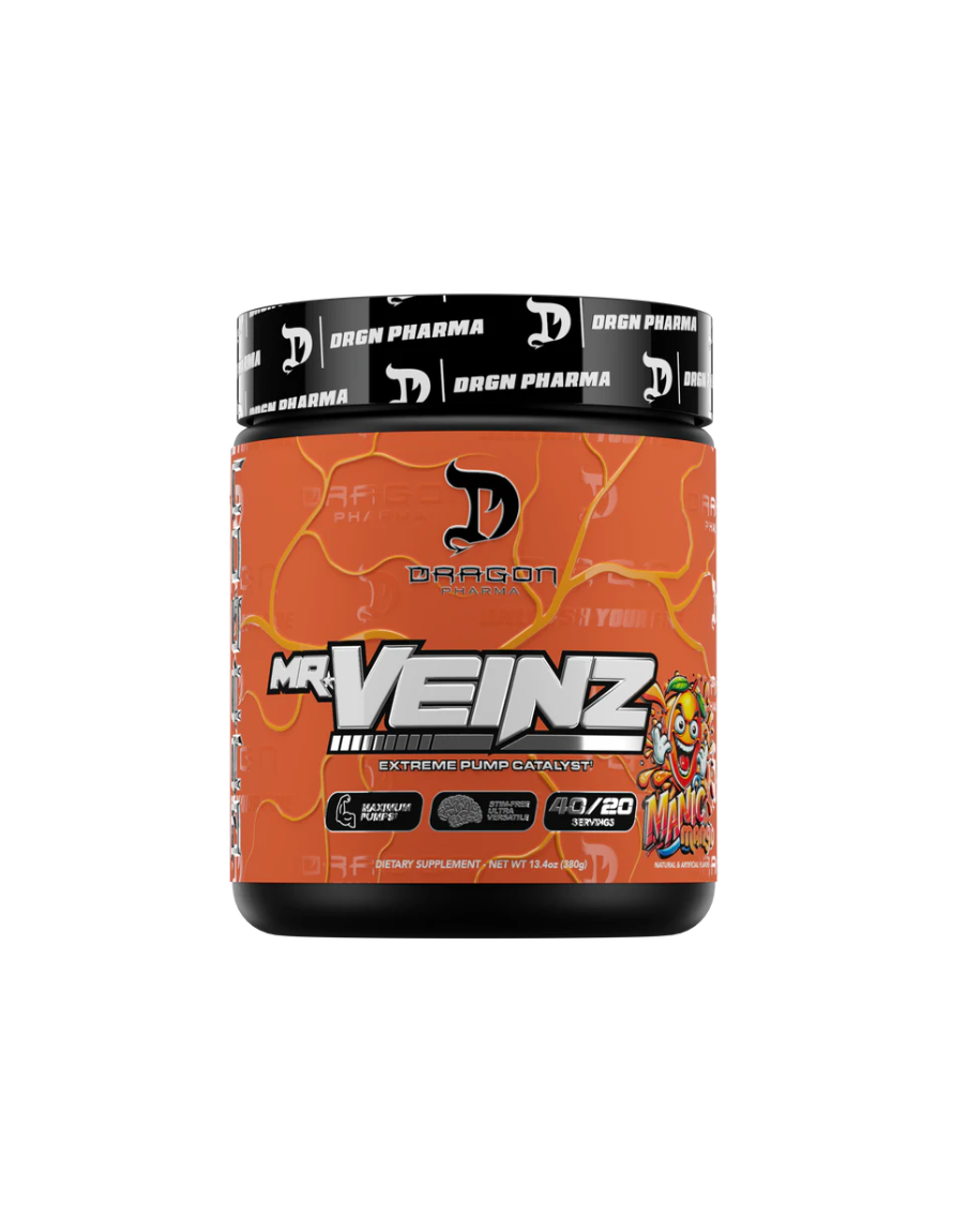 Dragon Pharma Mr Veinz Estimulante sin 40 Porciones Manic Mango