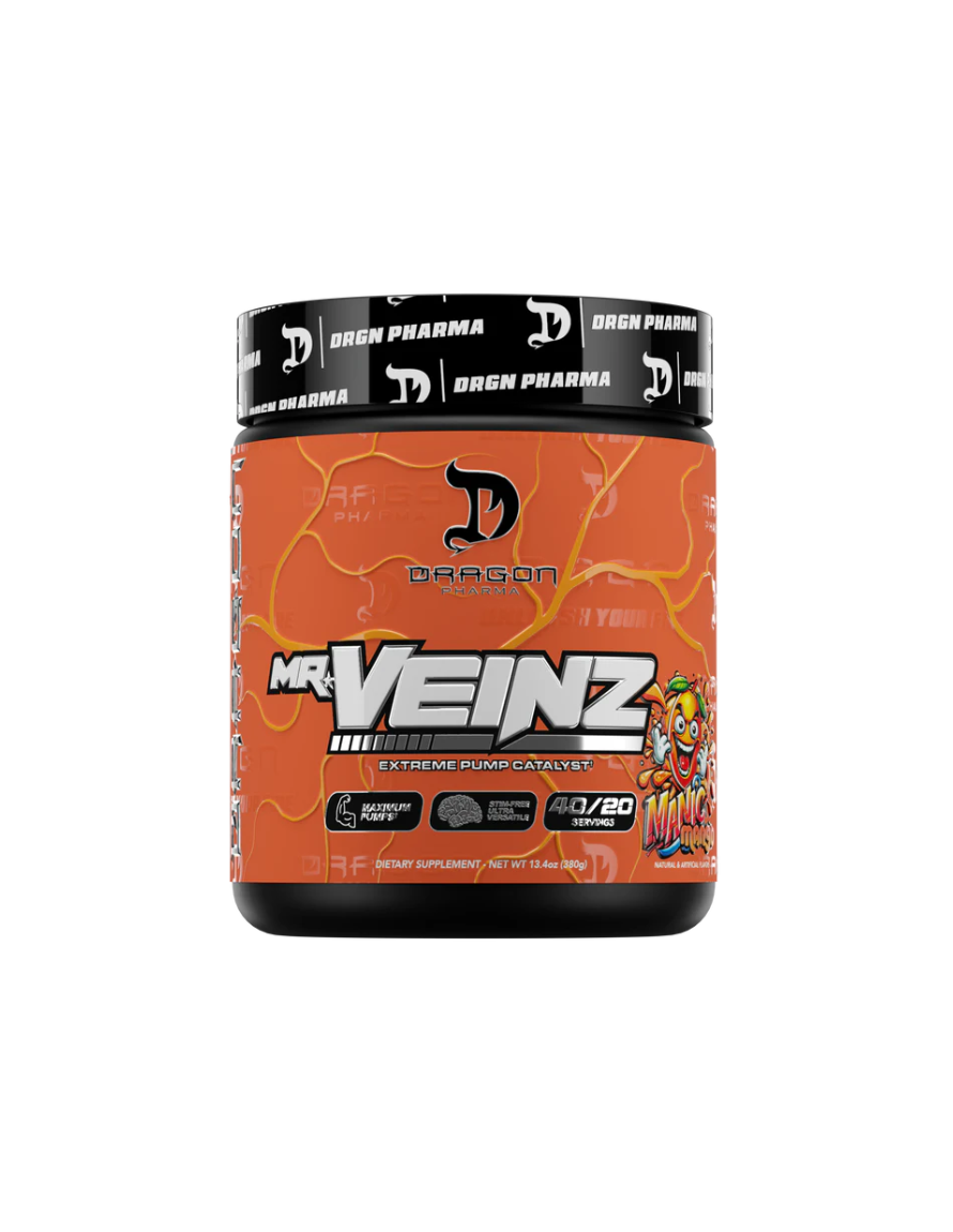 Dragon Pharma Mr Veinz Estimulante sin 40 Porciones Manic Mango