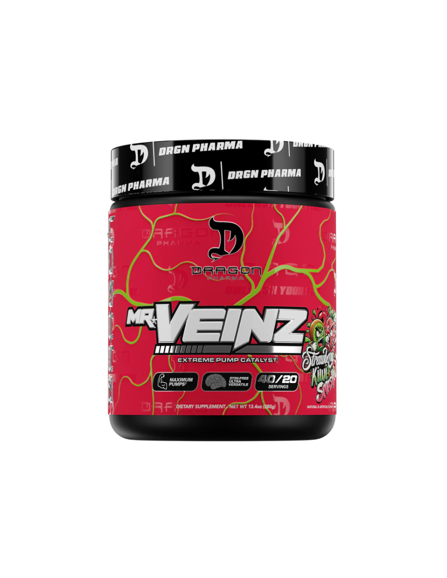 Dragon Pharma Mr Veinz Estimulante sin 40 Porciones Strawberry Kiwi Smash