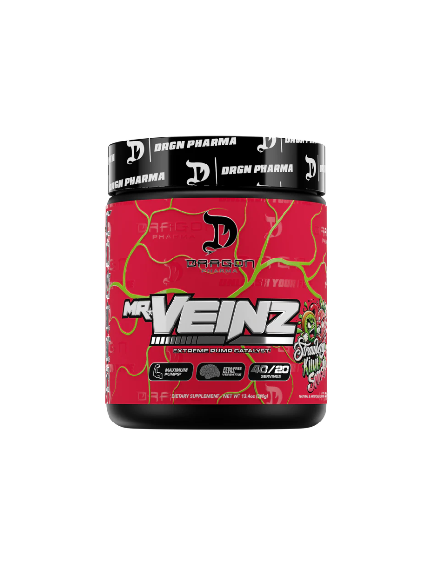 Dragon Pharma Mr Veinz Estimulante sin 40 Porciones Strawberry Kiwi Smash