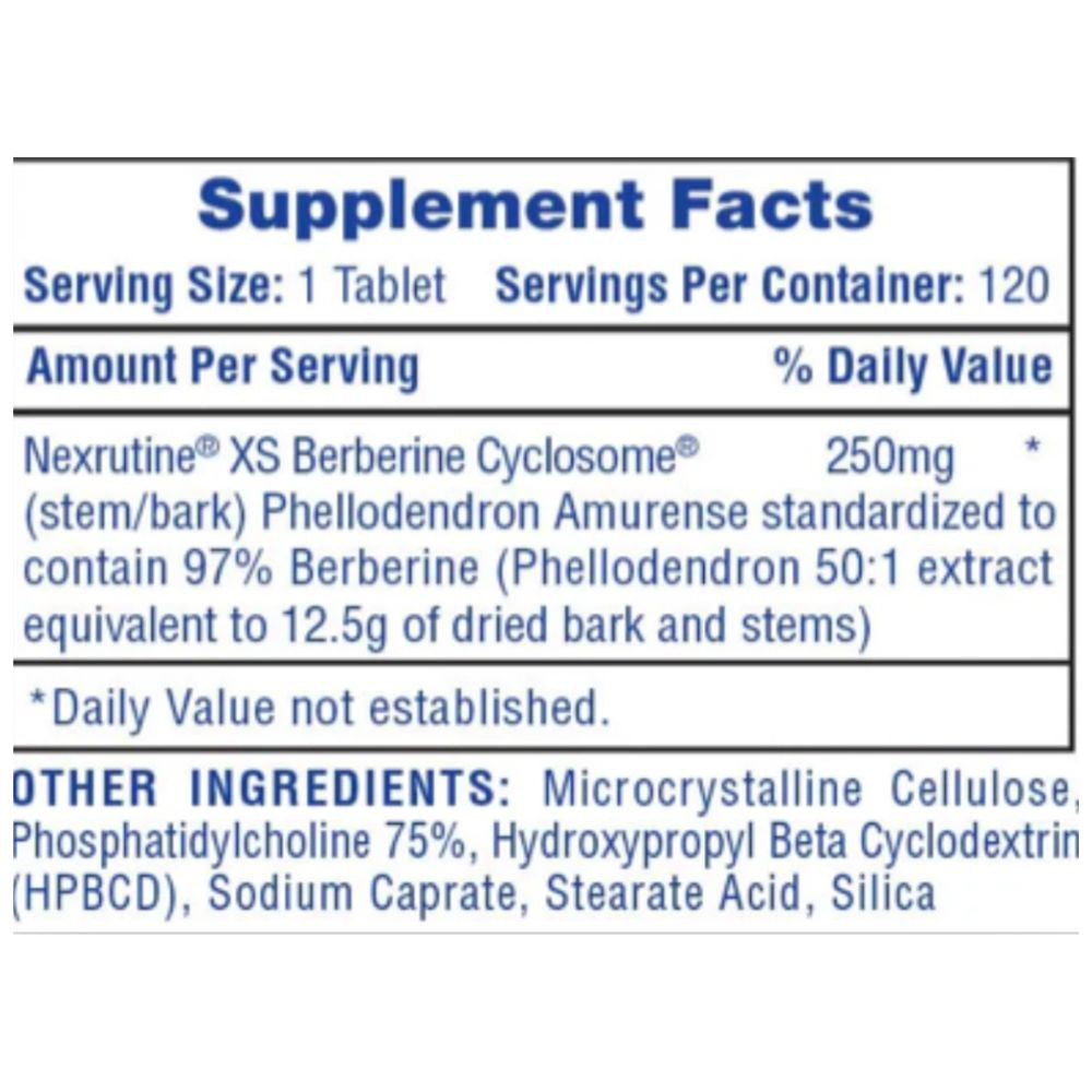 High Tech Pharma Berberine Hcl 250 mg 120 Unidades