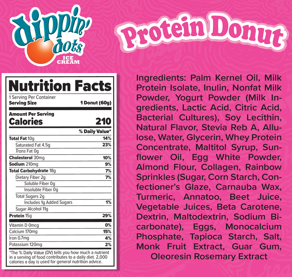 Redefine Protein Donut 8Ct Box Birthday Cake