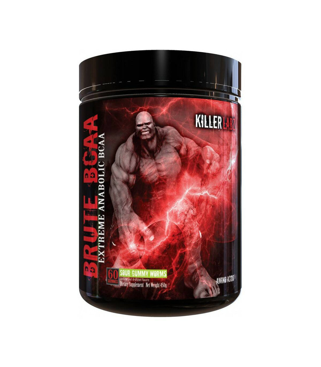 Killer Labz Brute BCAA 60 Porciones Sour Gummy Worm