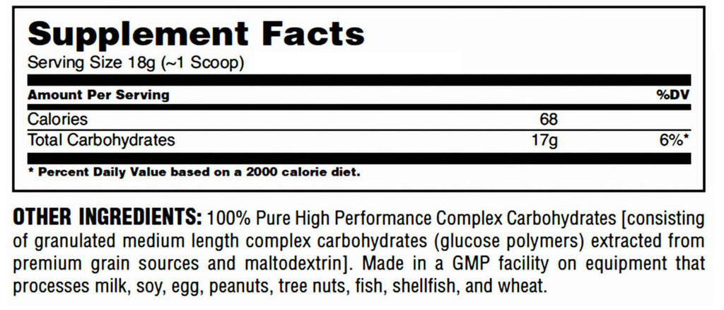 Universal Carbo Plus 1 kg sin Sabor