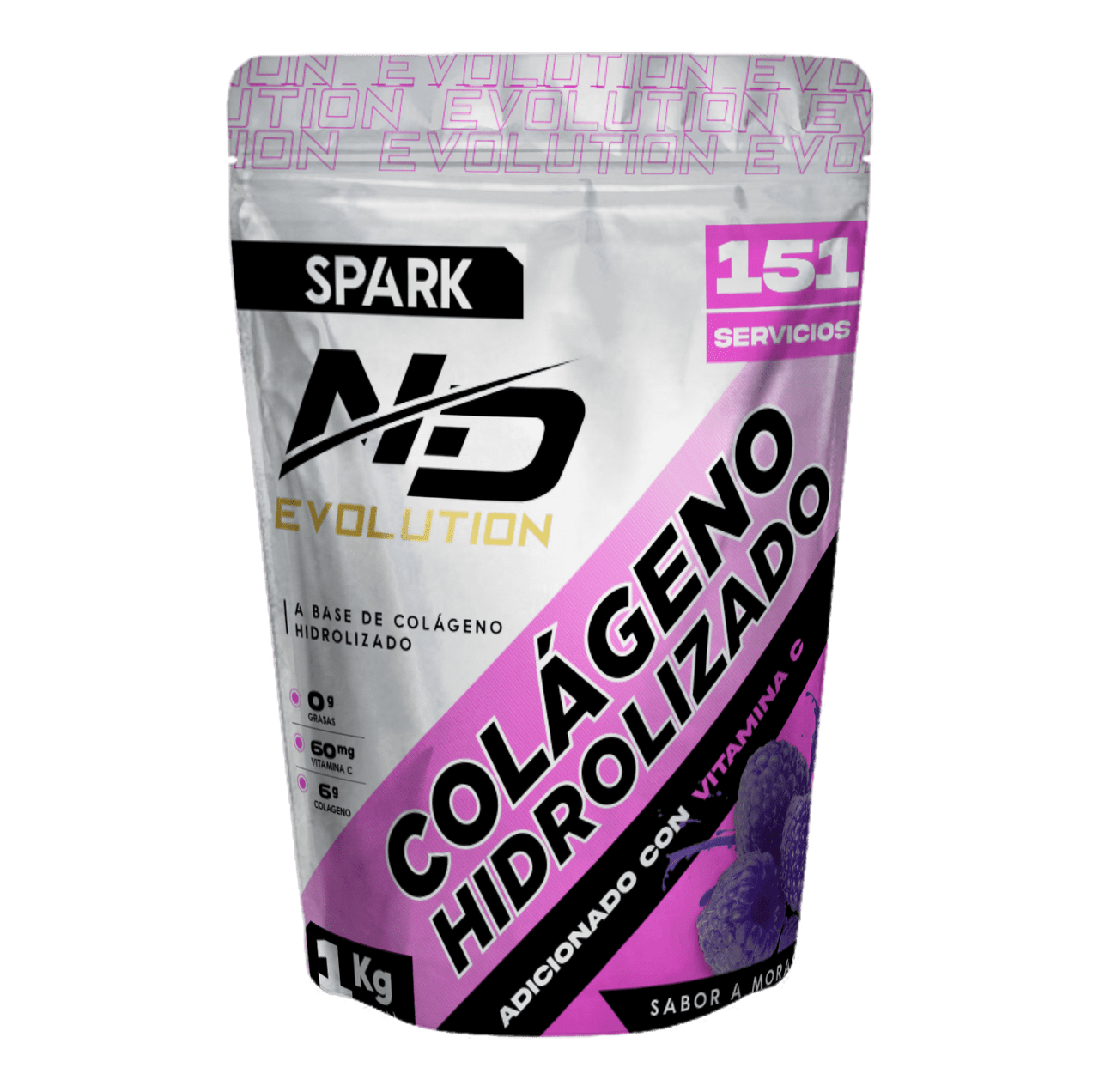 Nd Colageno Hidrolizado Bag 1 kg Mora