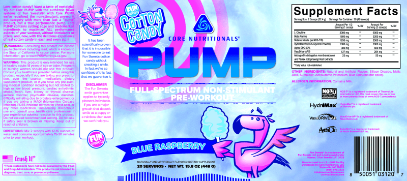 Core Nutritionals Essential Pre-Entreno 30 Porciones Blue Raspberry