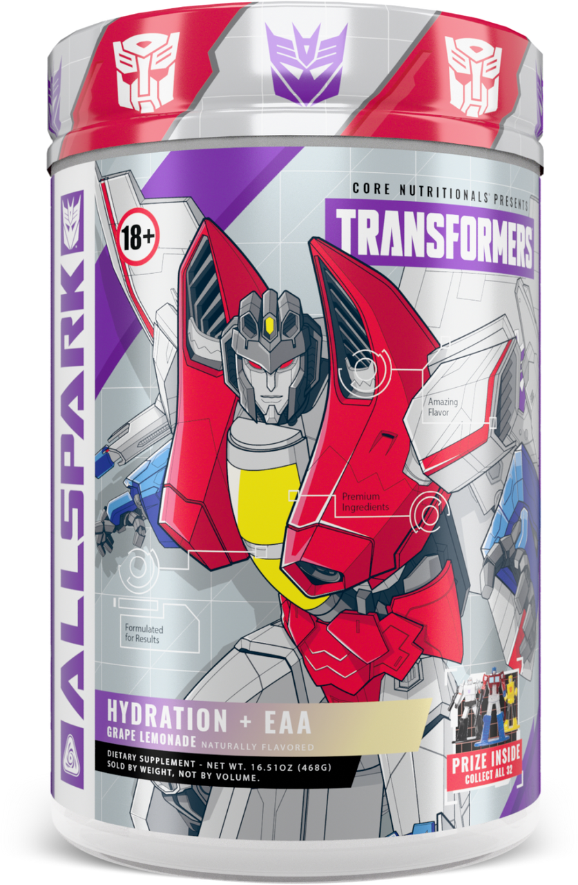 Core Nutritionals Allspark Hydration EAA 30 Porciones Starscream Grape Lemonade