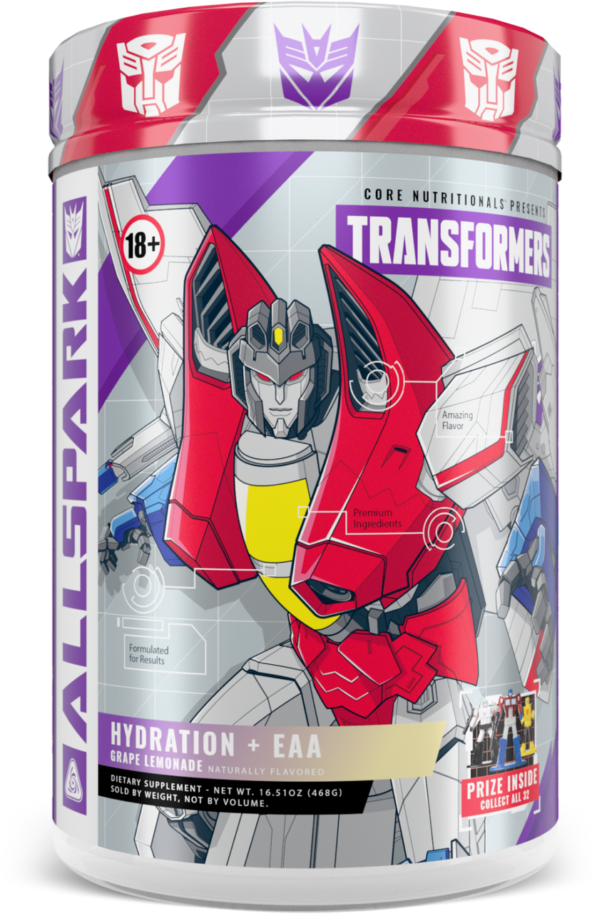 Core Nutritionals Allspark Hydration EAA 30 Porciones Starscream Grape Lemonade