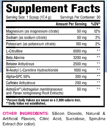 Core Nutritionals Essential Pre-Entreno 30 Porciones Cherry Berry
