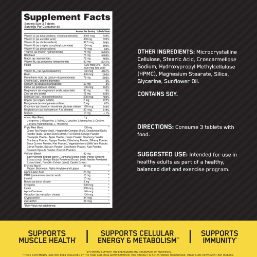 Optimum Nutrition Opti Men 240 Tabletas