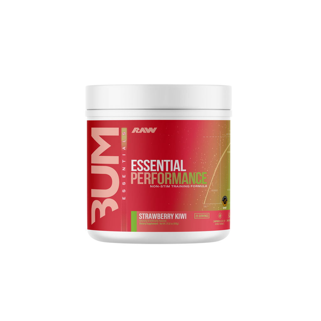 Raw Cbum Essential Pre-Entreno 30 Porciones Strawberry Kiwi