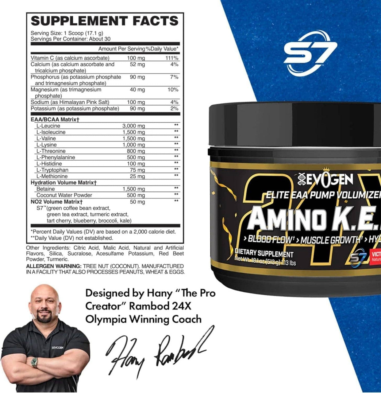 Evogen Amino K E M EAA 30 Porciones Victory Punch