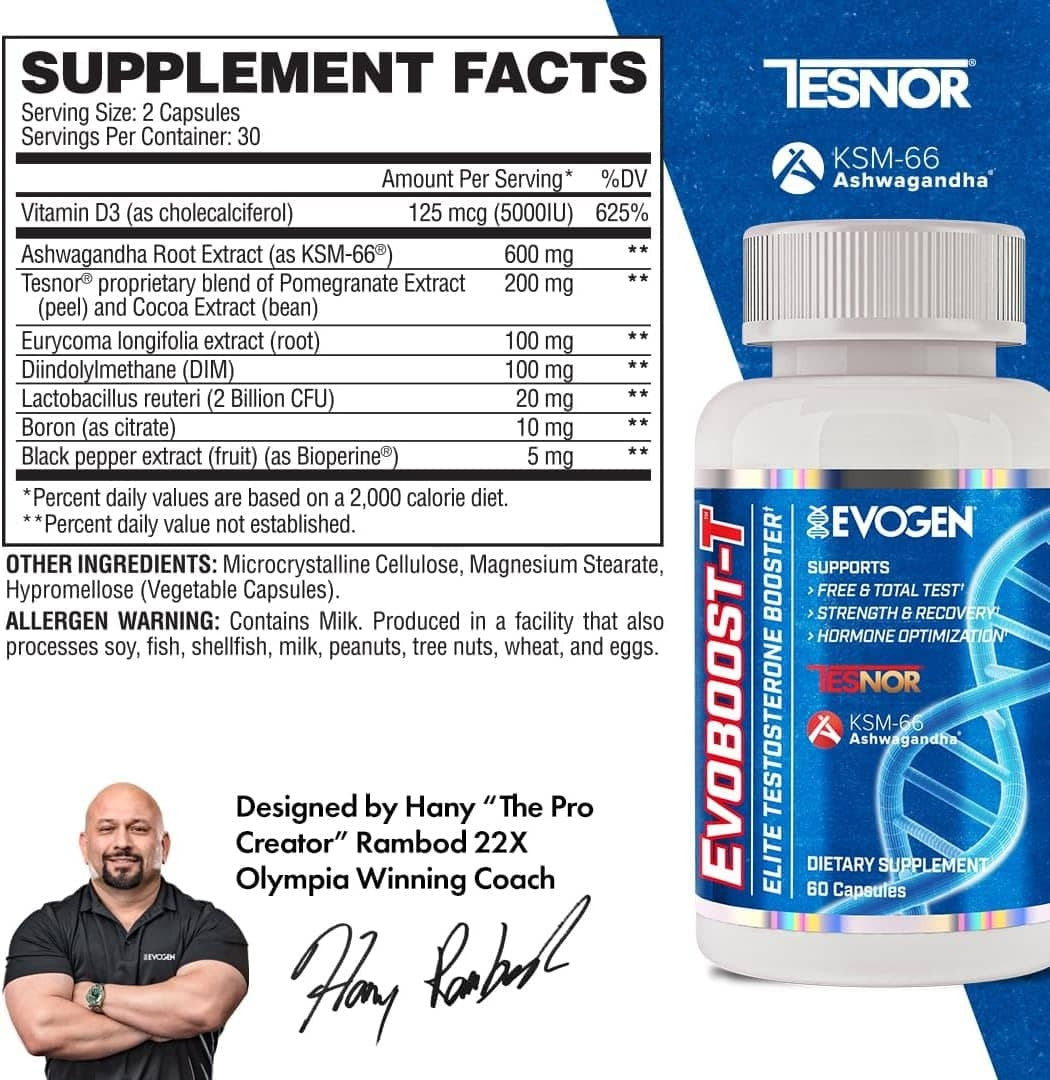 Evogen Evoboost T 60 Cápsulas