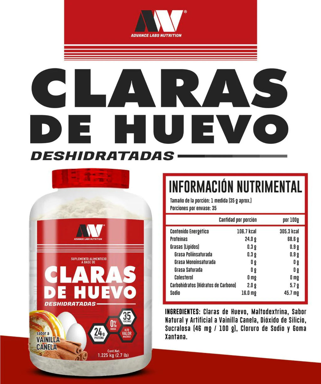 Advance Clara de Huevo Vainilla Canela 450 Grs