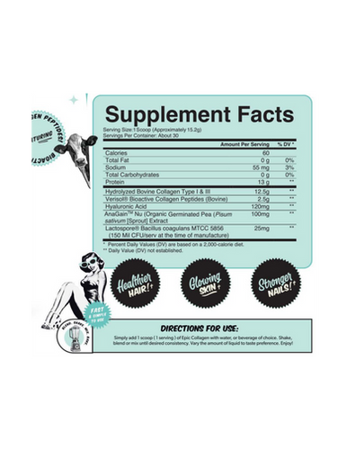 Nutrifitt Epic Collagen 30 Porciones sin Sabor
