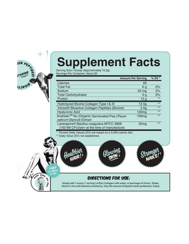 Nutrifitt Epic Collagen 30 Porciones sin Sabor