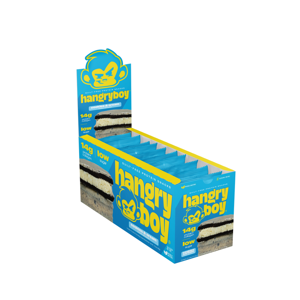 Hangry Boy 65 Grs 12 Paquete Cookies Cream