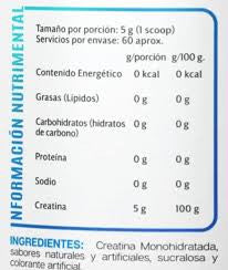 Cnb Creatina Monohidratada 300Grs Frutos Rojos