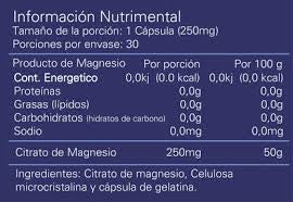Alpha Citrato de Magnesio 30 Cápsulas