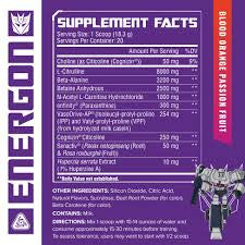 Core Nutritionals Energon Pre - Entreno 20 Porciones Starscream Grape Lemonade
