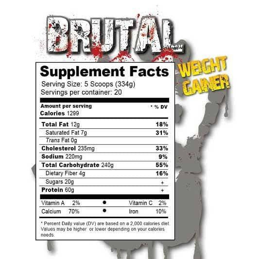 Terror Labz Ganador de Masa Brutal 15 Libras Vainilla