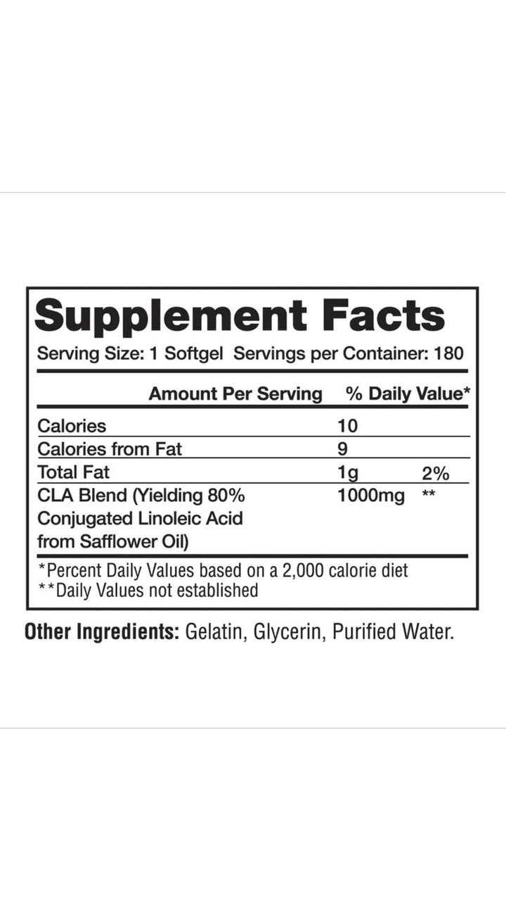 Gaspari Nutrition CLA Fusion 1000 mg 180 Cápsulas