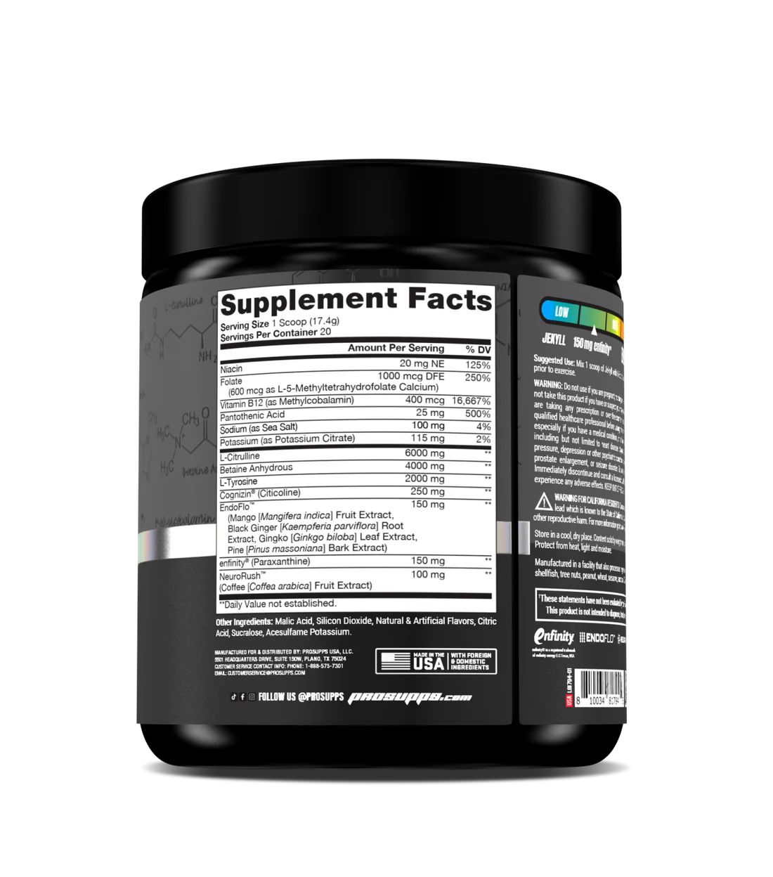 Prosupps Jekyll 20 Porciones Blackberry Lemonade