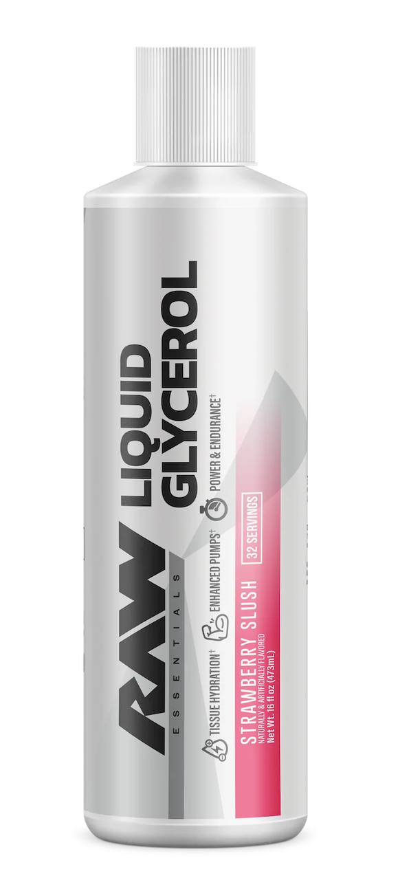 Raw Liquid Glycerol 32 Porciones Strawberry Slush