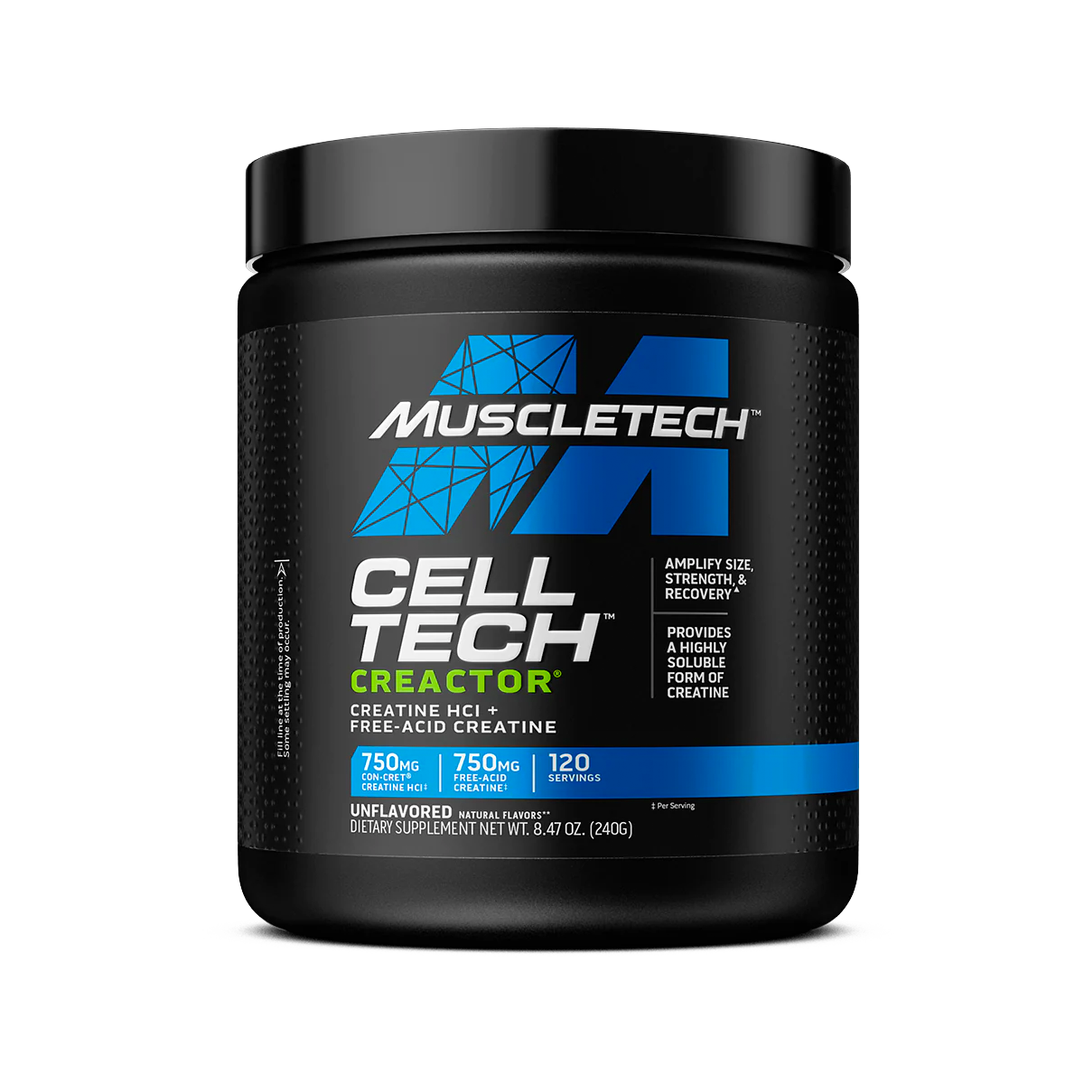Muscle Tech Creactor 120 Porciones sin Sabor