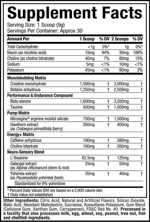 Muscle Tech Vapor X5 30 Porciones Miami Spring Break